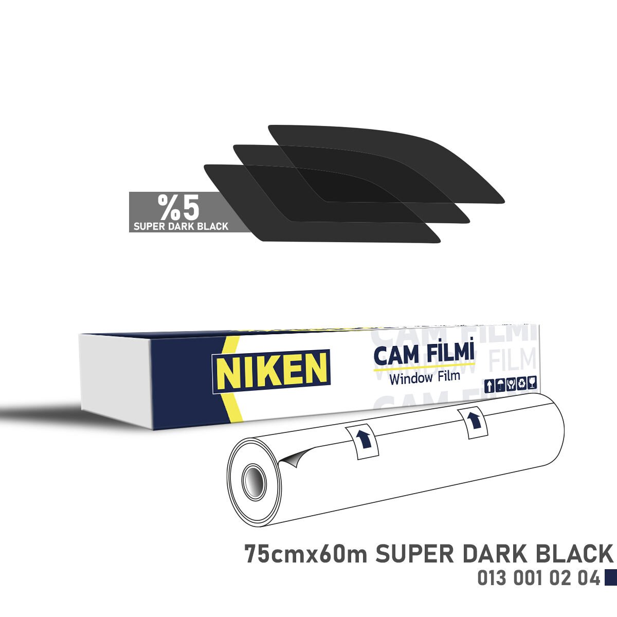 CAM FİLMİ 75*60 MT SÜPER D. BLACK NIKEN