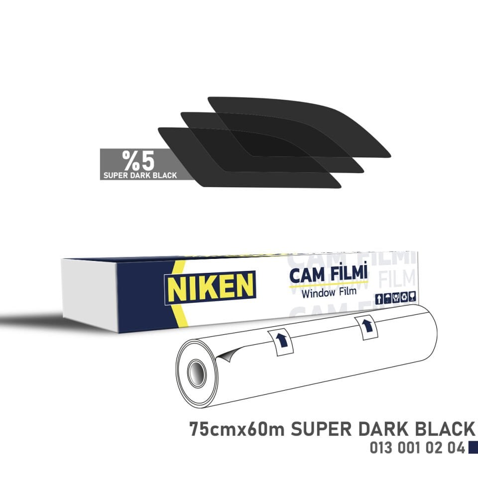 CAM FİLMİ 75*60 MT SÜPER D. BLACK NIKEN