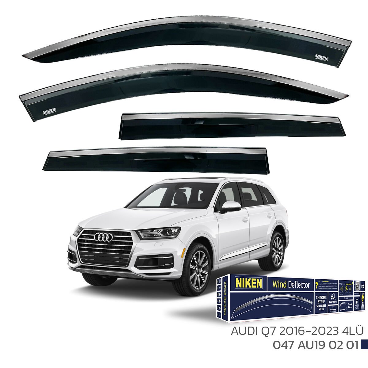 BMW 3 SERI E90 2004-2011 KROMLU CAM RÜZGARLIĞI 4LÜ