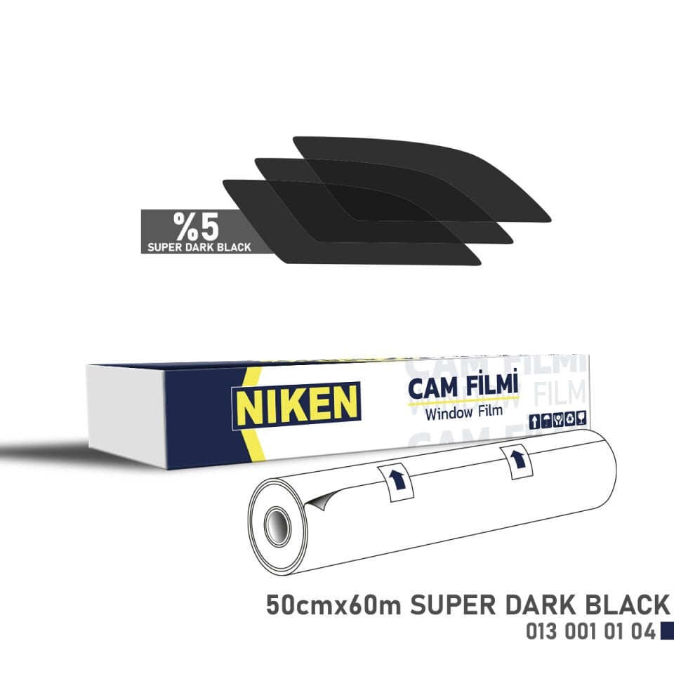 CAM FİLMİ 50*60 MT SÜPER D.BLACK NIKEN