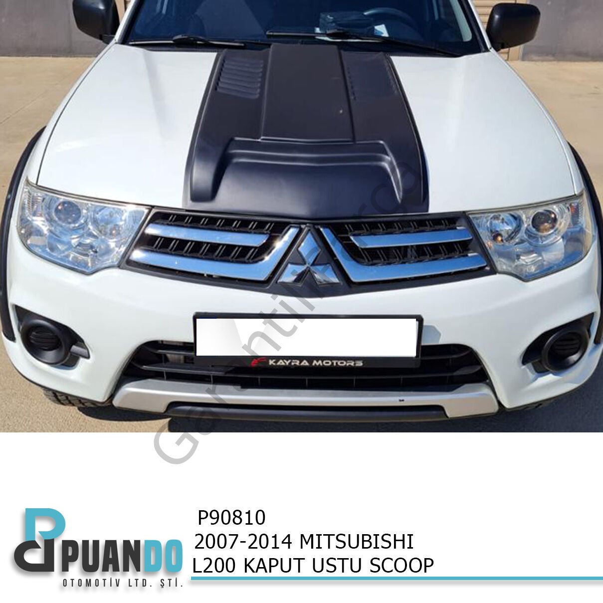 2007-2014 MITSUBISHI L200 KAPUT USTU SCOOP