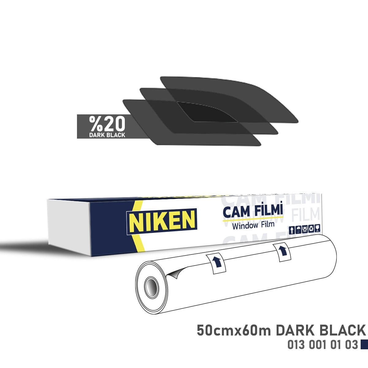 CAM FİLMİ 50*60 MT DARK BLACK NIKEN