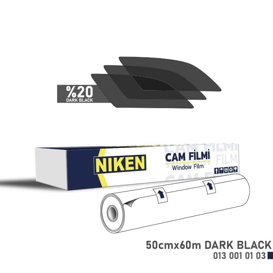 CAM FİLMİ 50*60 MT DARK BLACK NIKEN