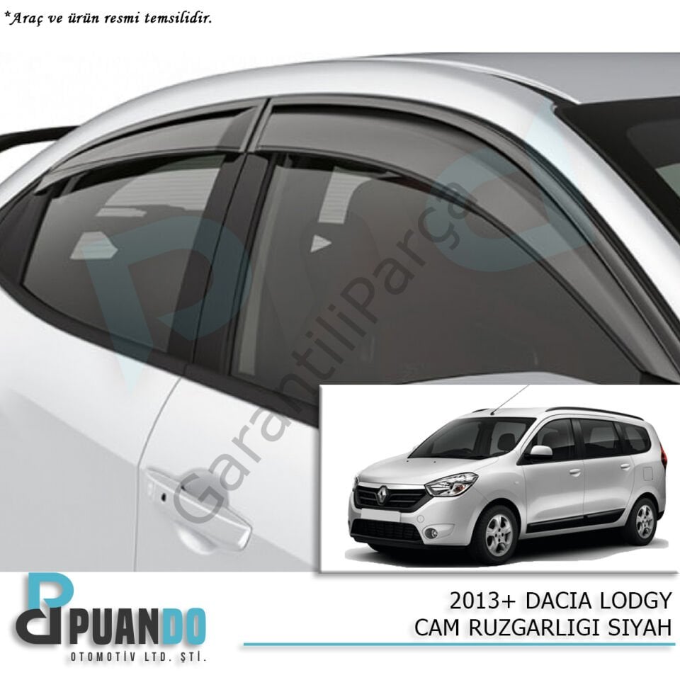 2013+ DACIA LODGY CAM RUZGARLIGI SIYAH