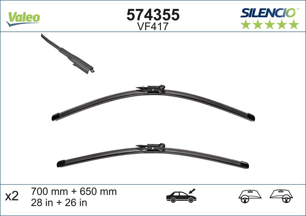 PSA 307 Y.M 04- SILECEK SÜPÜRGESI ÖN TAKIM 6423.A5 VALEO