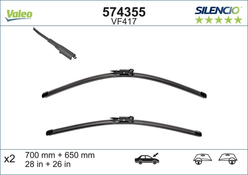 PSA 307 Y.M 04- SILECEK SÜPÜRGESI ÖN TAKIM 6423.A5 VALEO