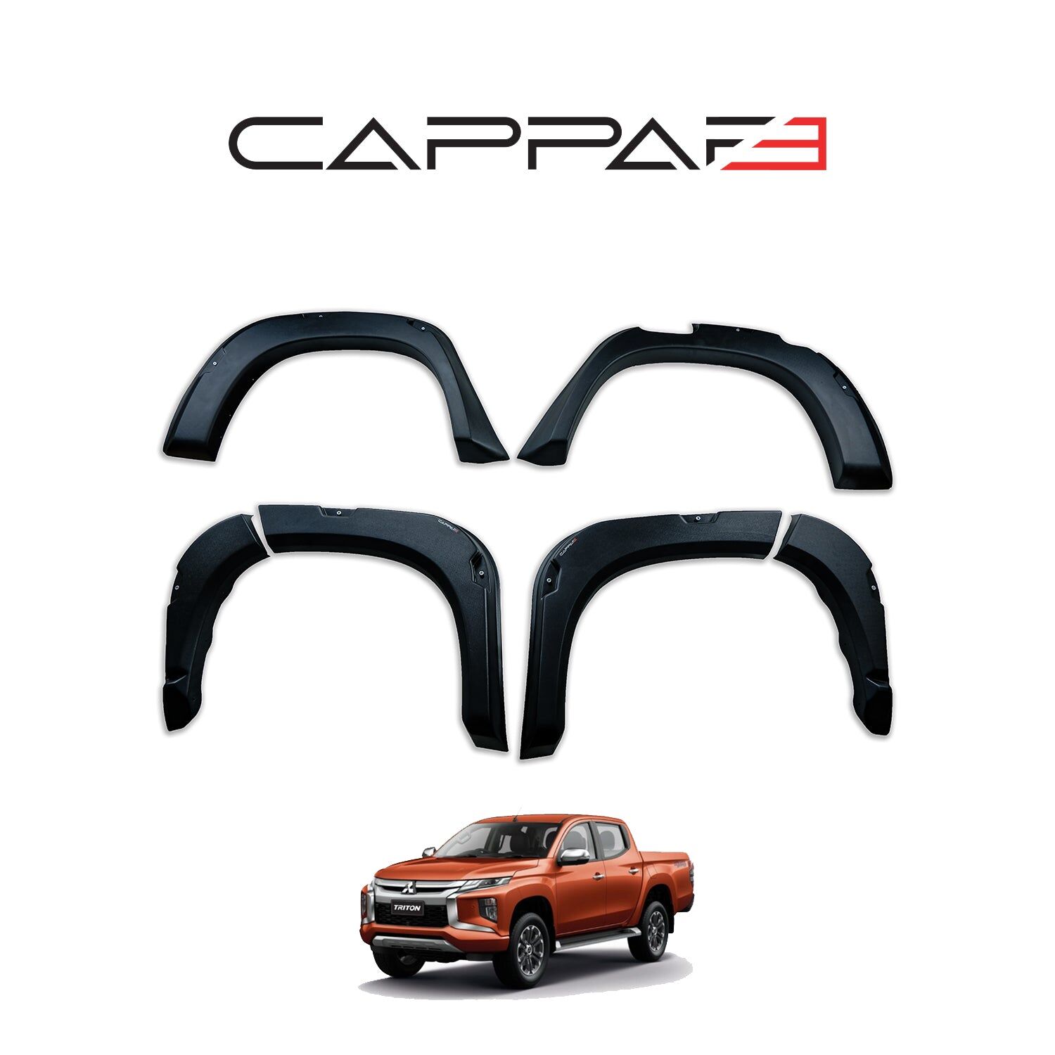 Mitsubishi L200 2019- Yılı ve Sonrası Uyumlu Çamurluk Dodik 8 Parça Vidalı