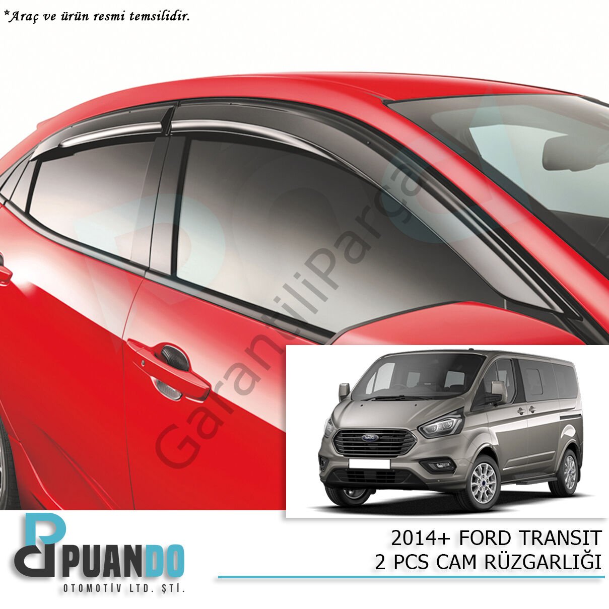 2014+ FORD TRANSIT 2 PCS CAM RUZGARLIGI