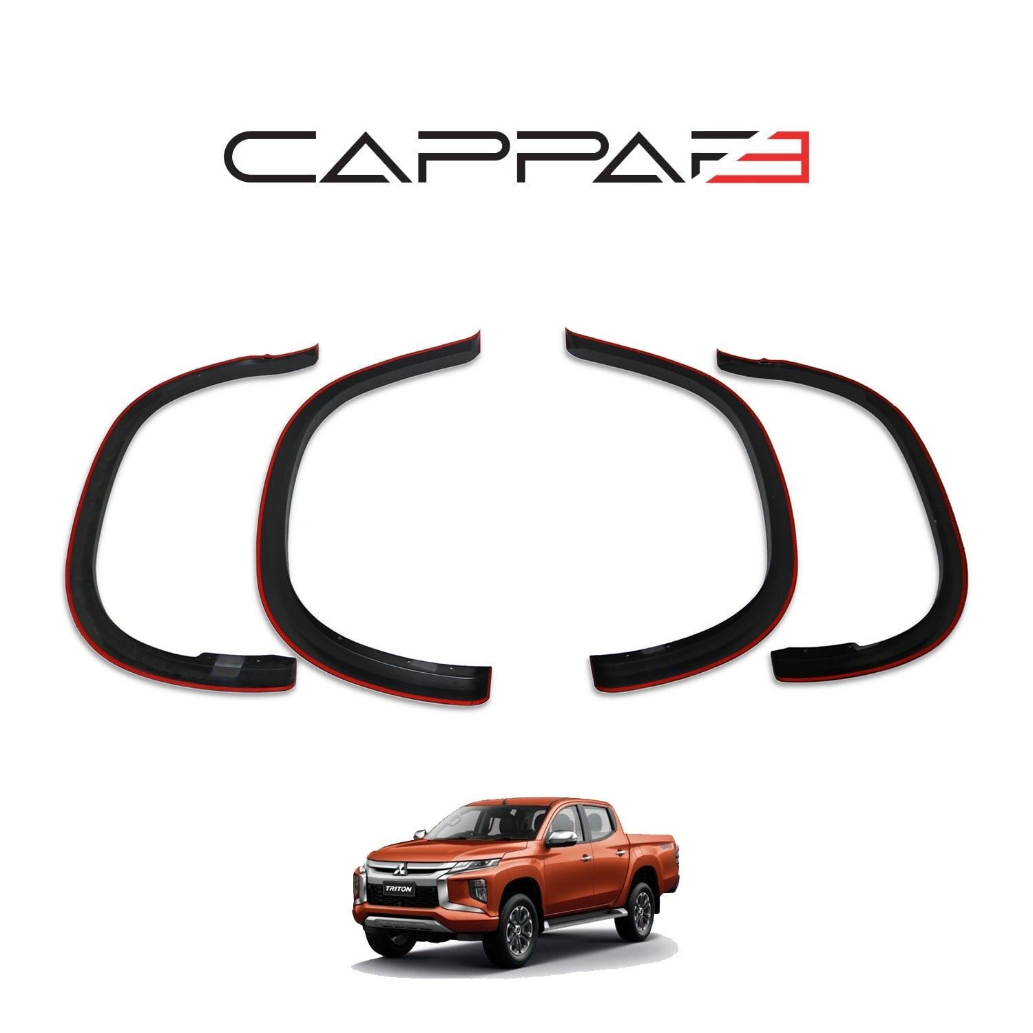 Mitsubishi L200 2019- Yılı ve Sonrası Uyumlu Kapı Dodik 4 Parça İnce Model