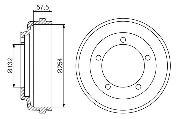 FORD TRANSIT V184 01- KAMPANA ARKA 1C1W 1126 AE BOSCH