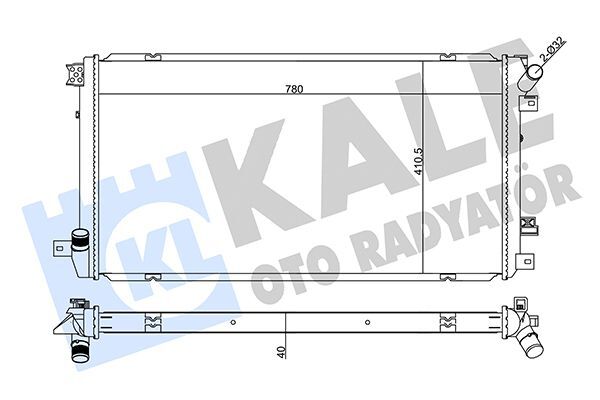 RENAULT MASTER II MOVANO 06- SU RADYATÖRÜ 7701066109 KALE