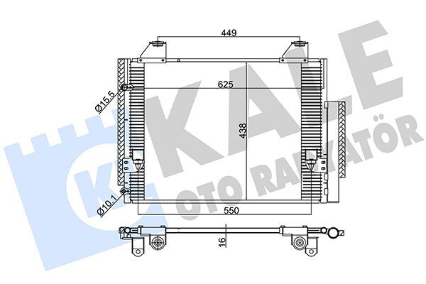 TOYOTA HILUX (KUN15, KUN25) 06-08 KLIMA RADYATÖRÜ 88460-0K080 KALE