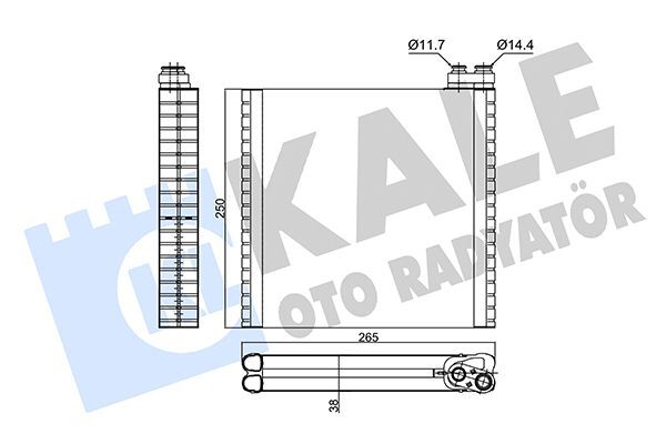 FIAT DUCATO III 06- KLIMA RADYATÖRÜ 77364087 KALE