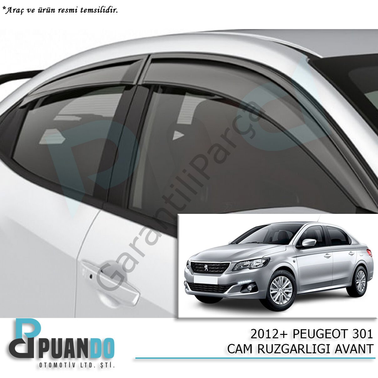 2012+ PEUGEOT 301 CAM RUZGARLIGI AVANT