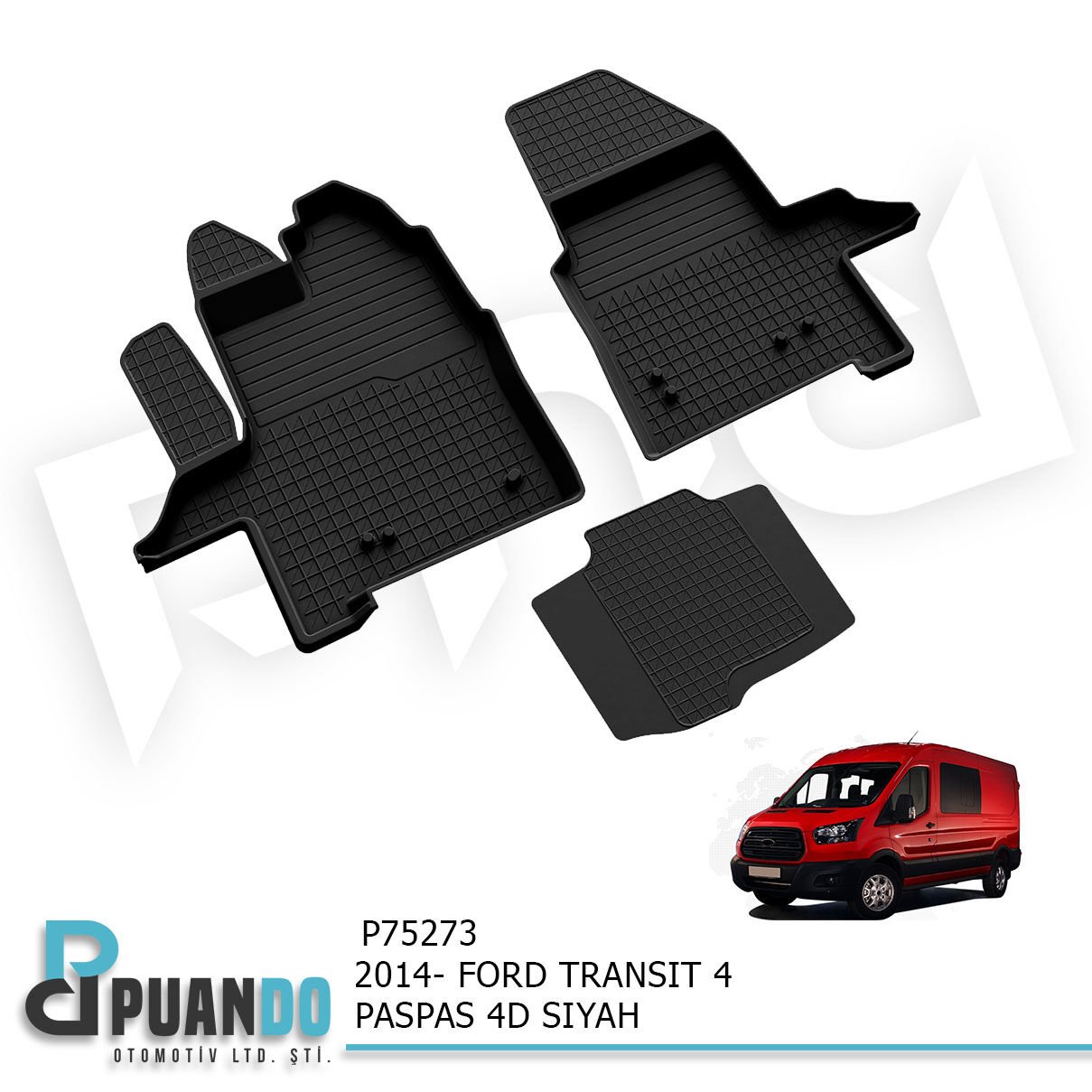 2014- FORD TRANSIT MK8 PASPAS 4D SIYAH 2LI