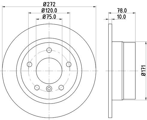 BMW E36 93-99 FREN DISKI ARKA 34216758553 BSG