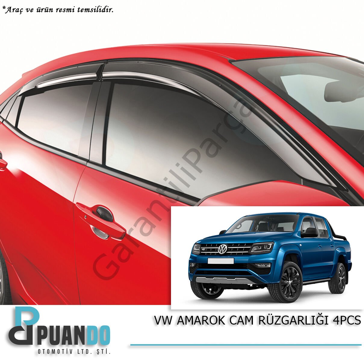 2010-2022 VW AMAROK CAM RUZGARLIGI 4 LU