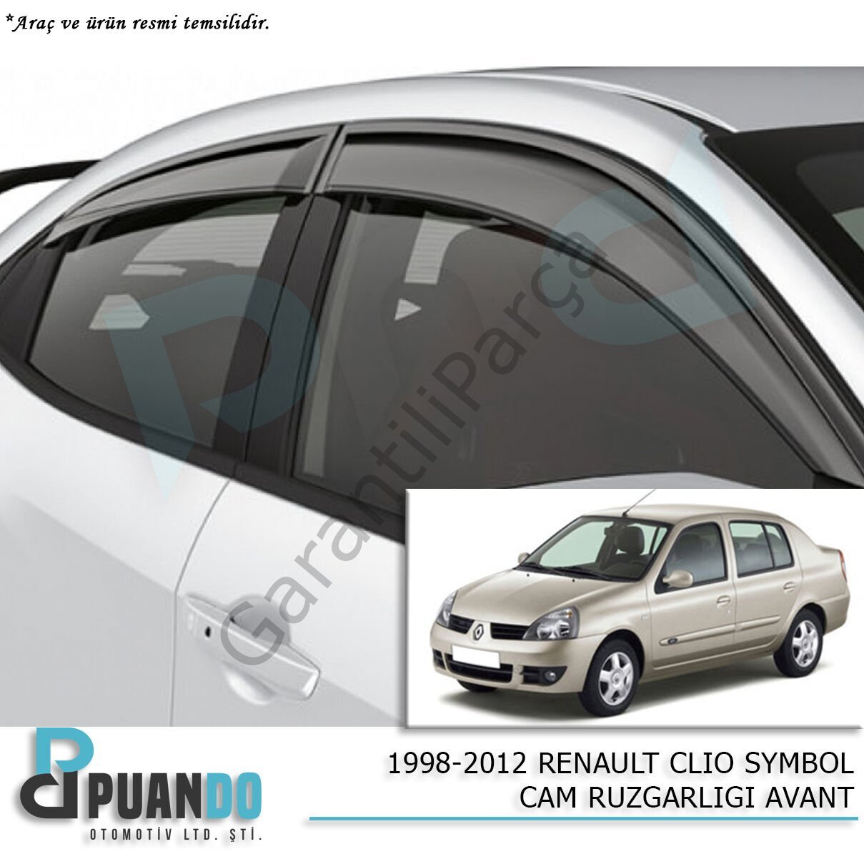 1998-2012 RENAULT SYMBOL CAM RUZGARLIGI AVANT