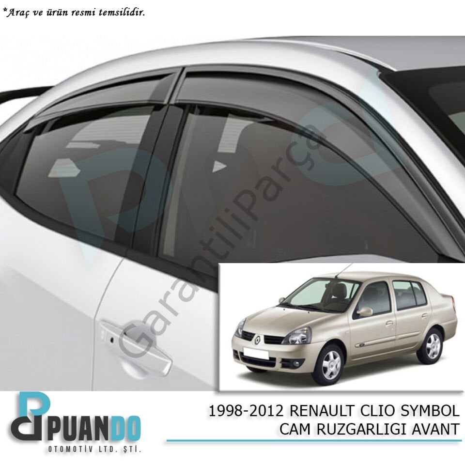 1998-2012 RENAULT SYMBOL CAM RUZGARLIGI AVANT