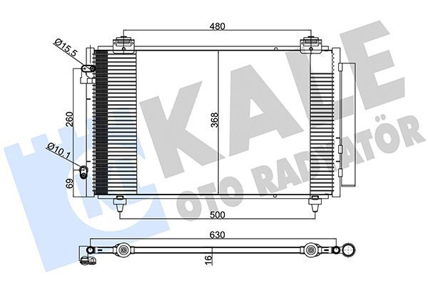 TOYOTA COROLLA 01-07 KLIMA RADYATÖRÜ 88450-02240 KALE
