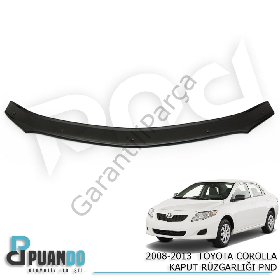 2008-2013 TOYOTA COROLLA KAPUT RUZGARLIGI PND