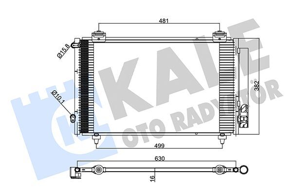 TOYOTA COROLLA (E12) : VERSO (E12) 1.6/1.8/2.0 D4D 02-03 02-04 KLIMA RADYATÖRÜ 88450-02150 KALE