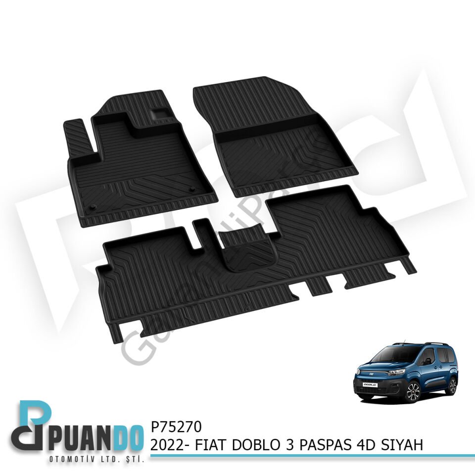 2022- FIAT DOBLO 3 PASPAS 4D SIYAH