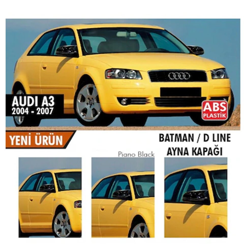 AUDI A3 2003-2007 BATMAN AYNA KAPAĞI SİYAH