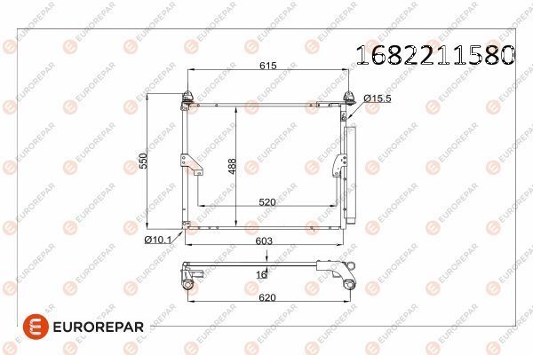 97-00 RADYATOR 8846060430/ EUROREPAR