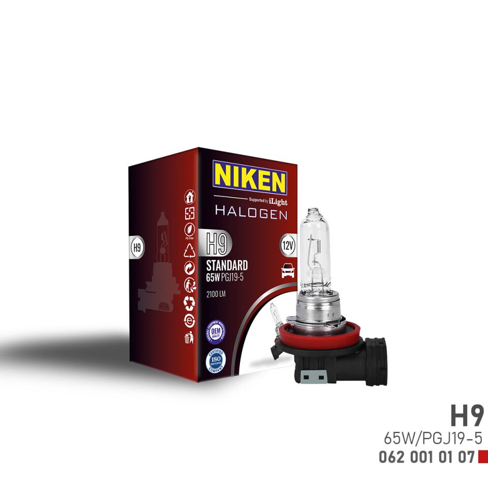 NIKEN H9 65W HALOJEN AMPUL PGJ19-5 (12V)