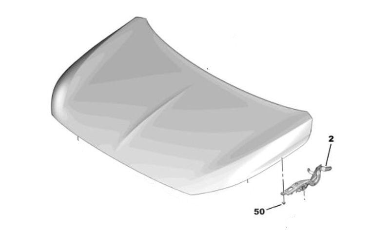 OPEL CORSA F 20- MOTOR KAPUT MENTESESI : L OE-OPEL