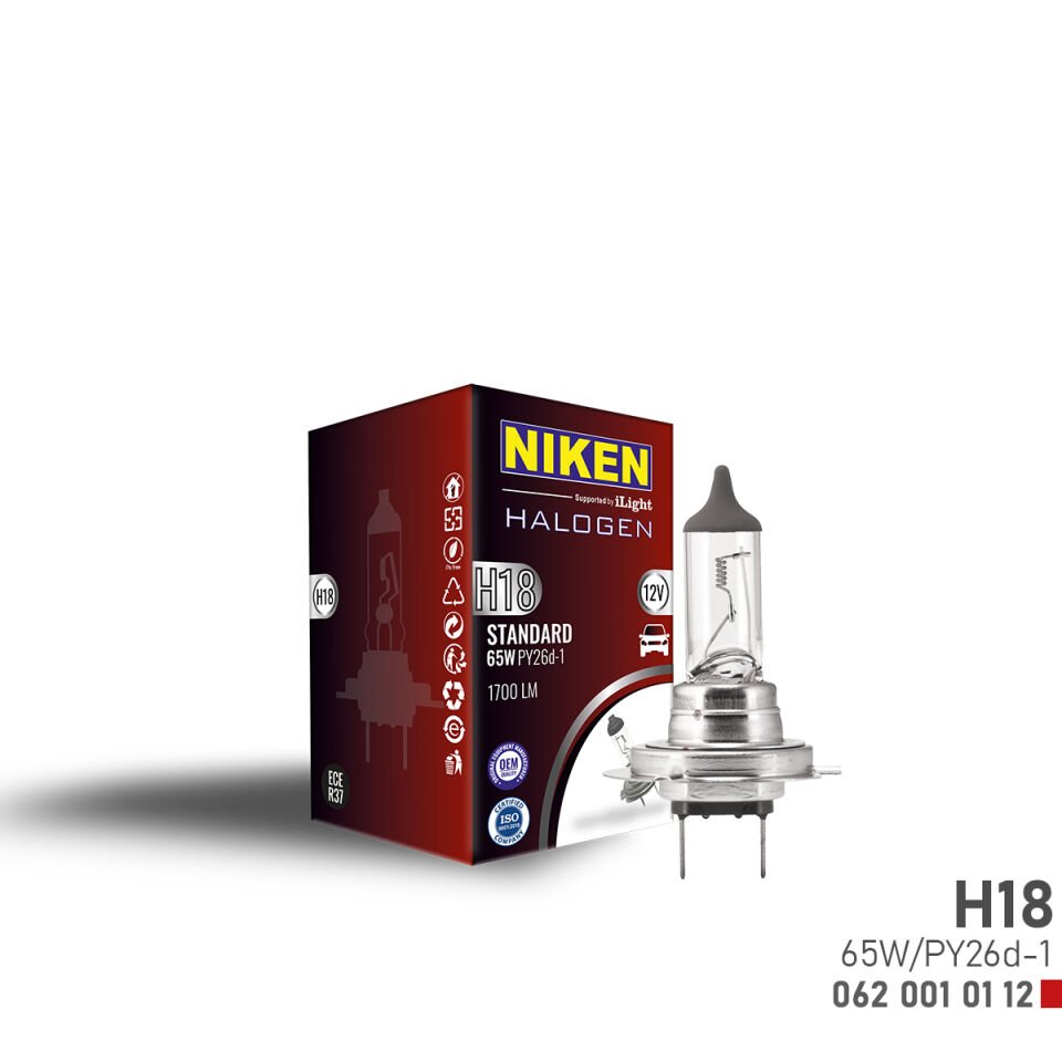 NIKEN H18 65W HALOJEN AMPUL PY26d-1 (12V)