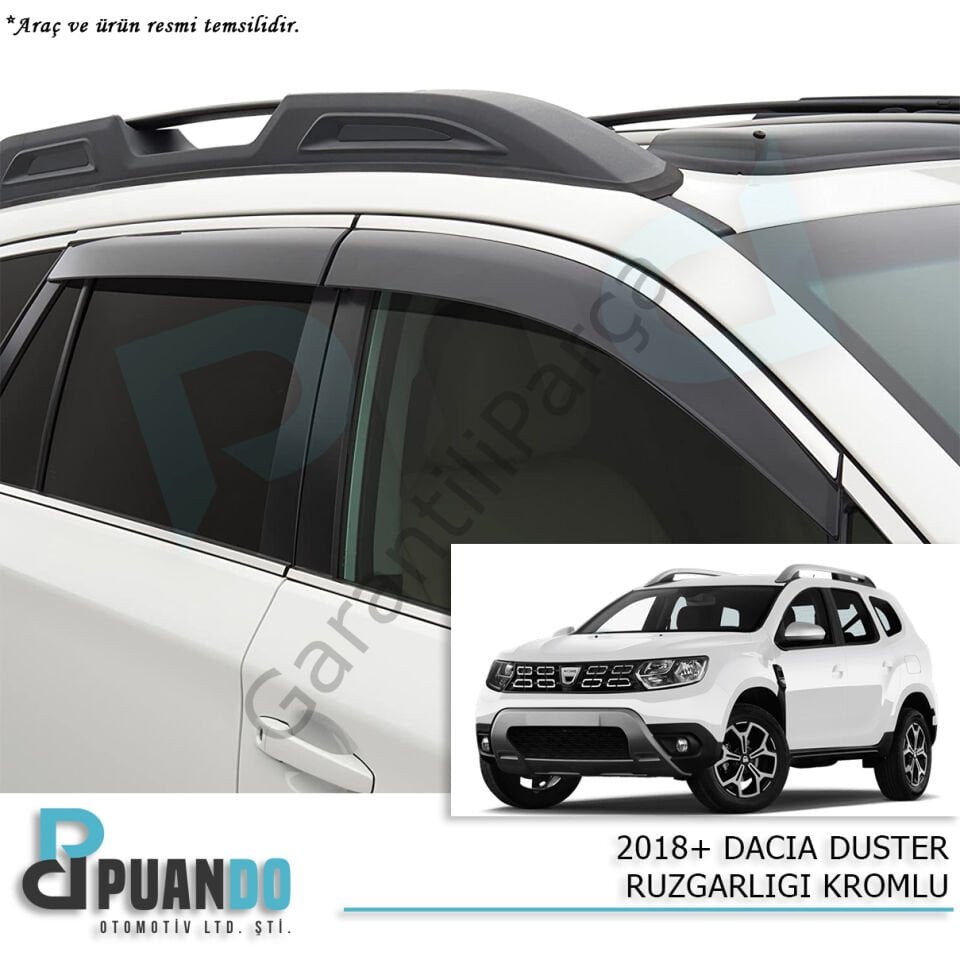 2018+ DACIA DUSTER CAM RUZGARLIGI KROMLU