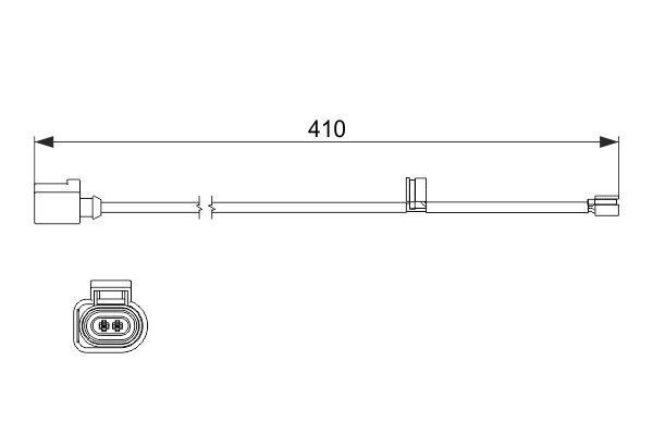 PORSCHE CAYENNE 07-10 FREN BALATA FISI ÖN 95561236580 BOSCH