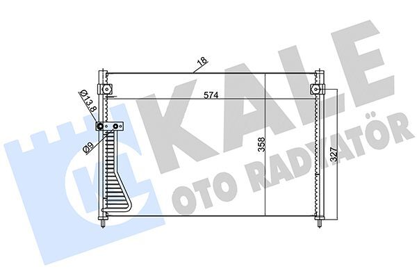 MAZDA 626 (GF) 98-01 KLIMA RADYATÖRÜ GE9E-61-480B KALE