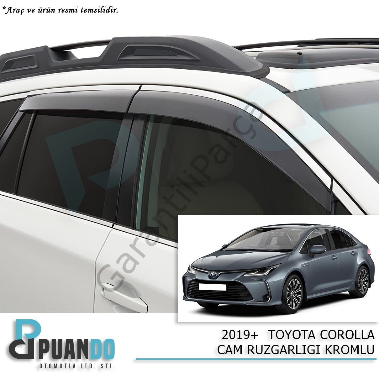 2019+ TOYOTA COROLLA CAM RUZGARLIGI KROMLU