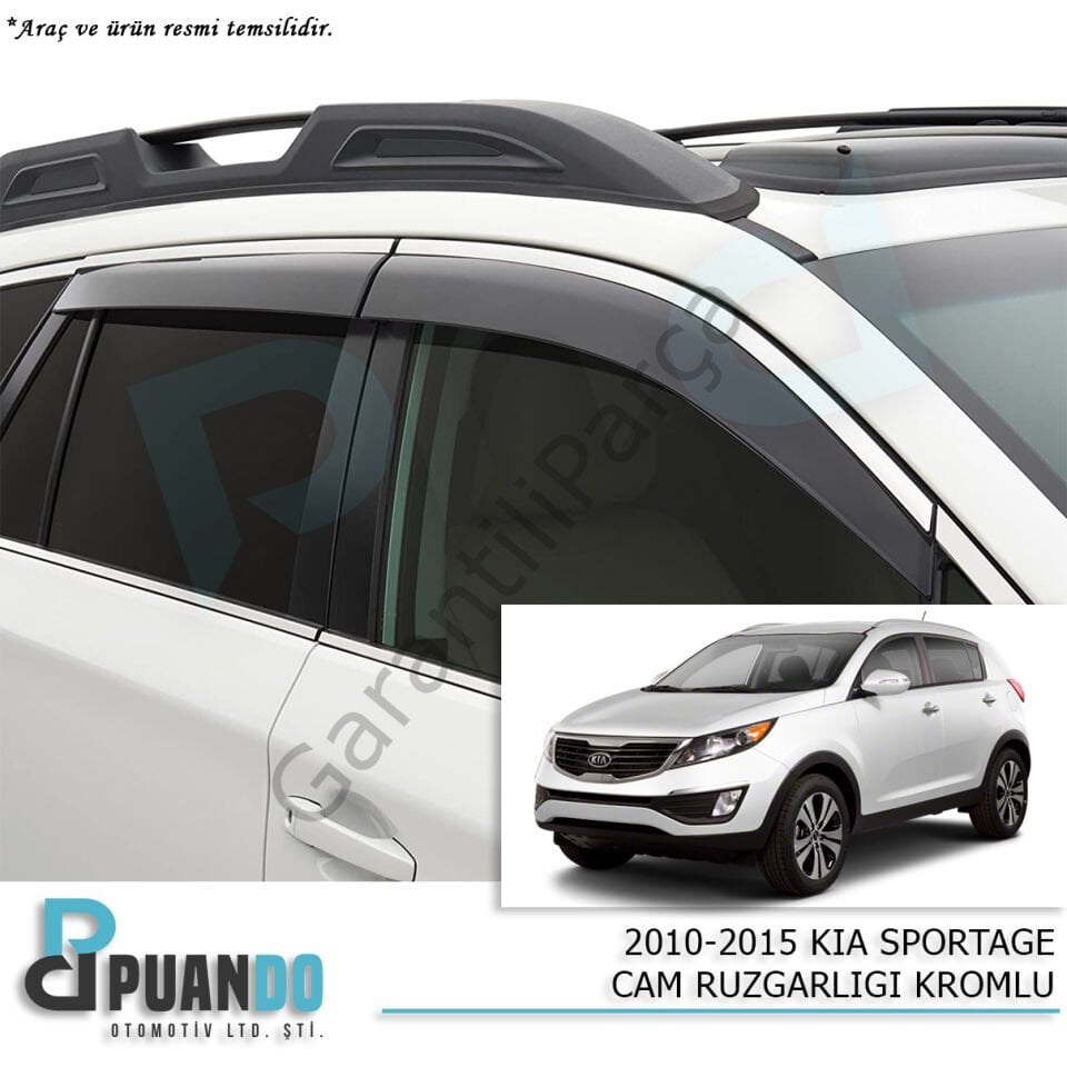 2010-2015 KIA SPORTAGE CAM RUZGARLIGI KROMLU
