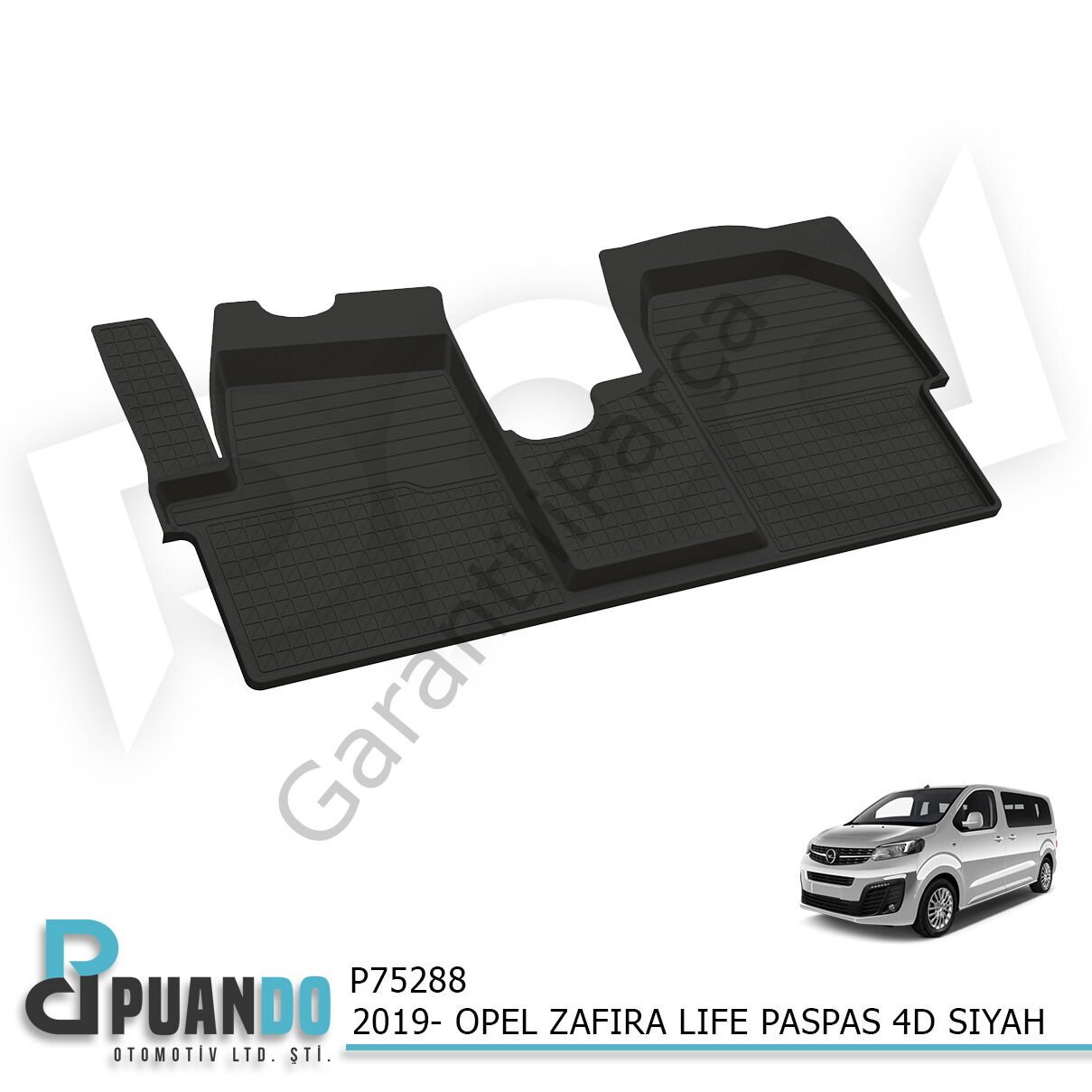 2019- OPEL ZAFIRA LIFE PASPAS 4D SIYAH