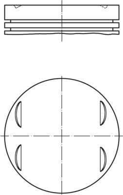 BMW E39-E46-E60-E65-E66-X3 E83-X5 E53 00-10 PISTON+SEGMAN 11257506222 FEDERAL
