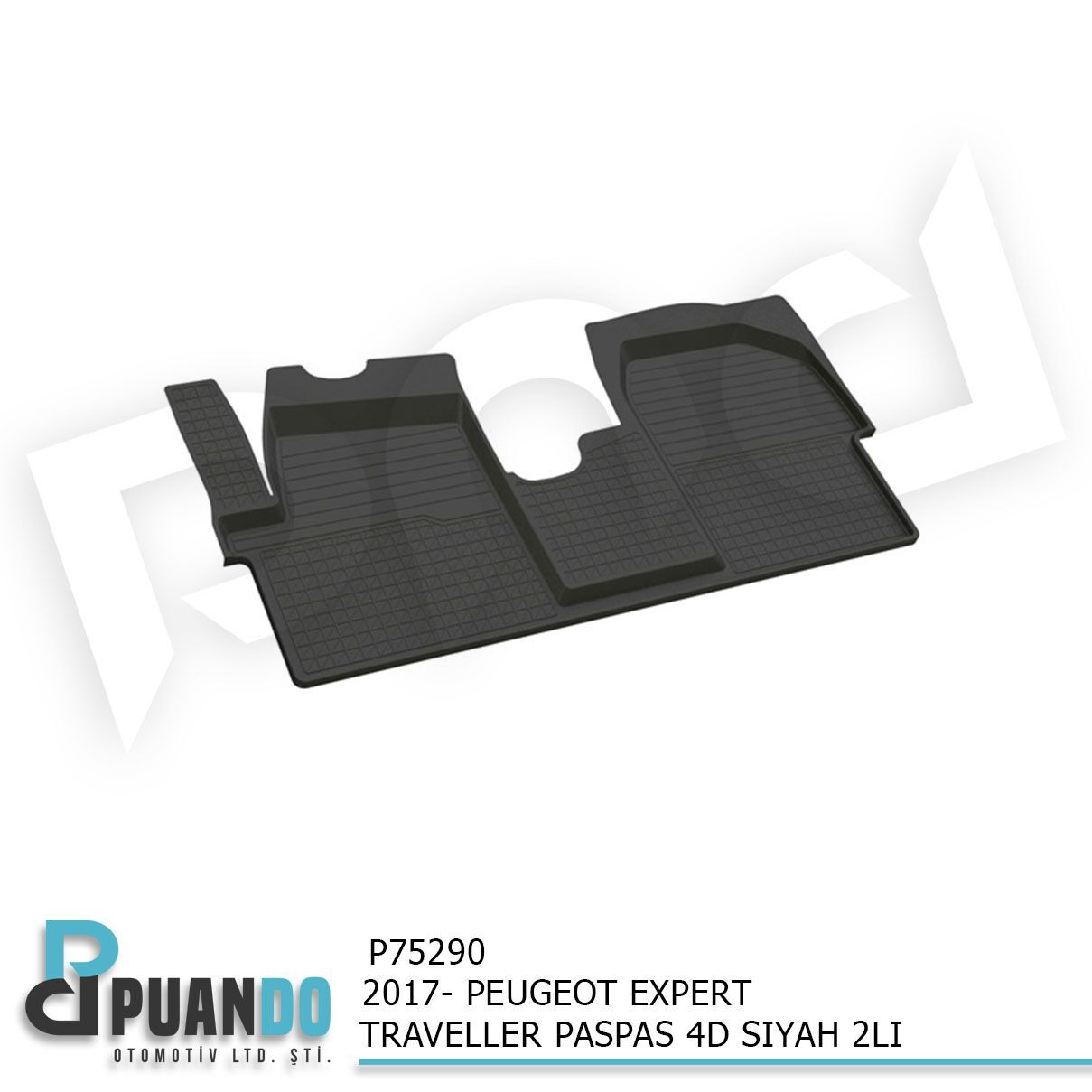2017- PEUGEOT EXPERT TRAVELLER PASPAS 4D SIYAH 2LI