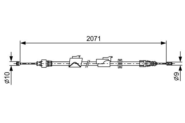 FORD MONDEO 07- EL FREN TELI ARKA SAG 6G91 2B700 EH BOSCH