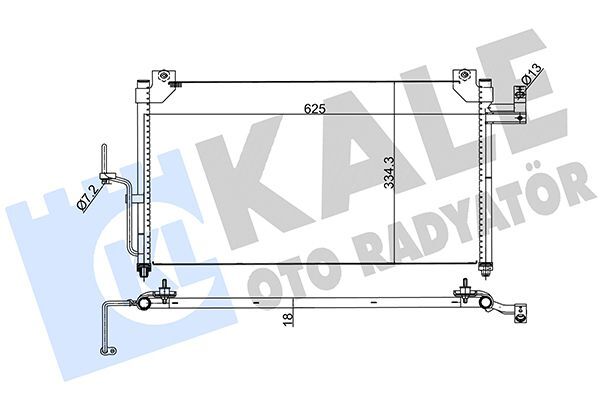 MAZDA 323 (BJ) 99-02 KLIMA RADYATÖRÜ B25F-61-480B KALE