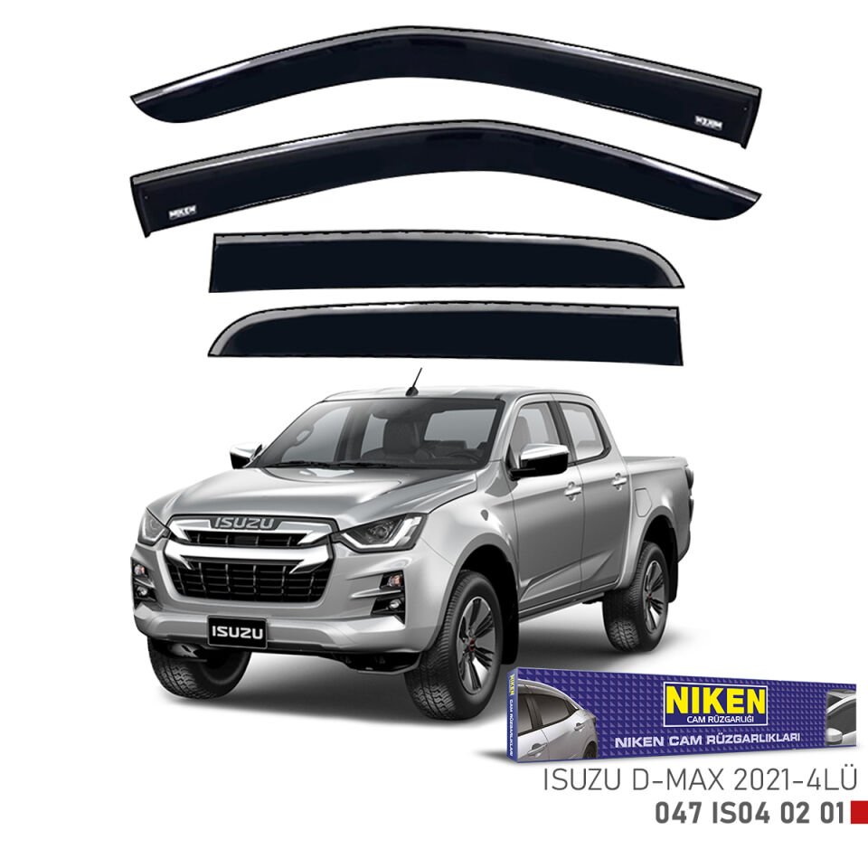 ISUZU D-MAX 2021- KROMLU CAM RÜZGARLIĞI 4LÜ