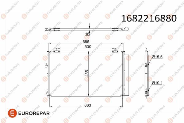 97-00 RADYATOR 884600R030 / EUROREPAR