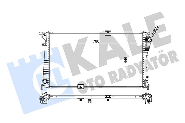 RENAULT TRAFIC II vb. 06- SU RADYATÖRÜ 8200465488 KALE