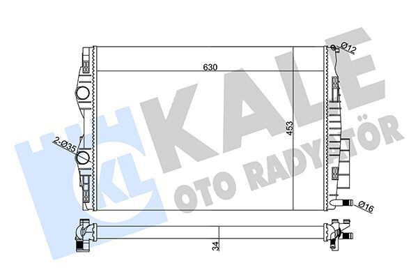 RENAULT MEGAN II 03- SU RADYATÖRÜ 8200325007 KALE