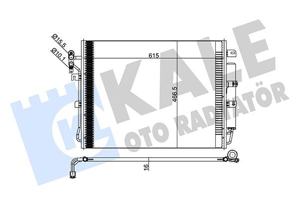BMW LANDROVER RANGE ROVER DISCOVERYIII-IV-SPORT 04-13 KLIMA RADYATÖRÜ LR018403 BOSCH