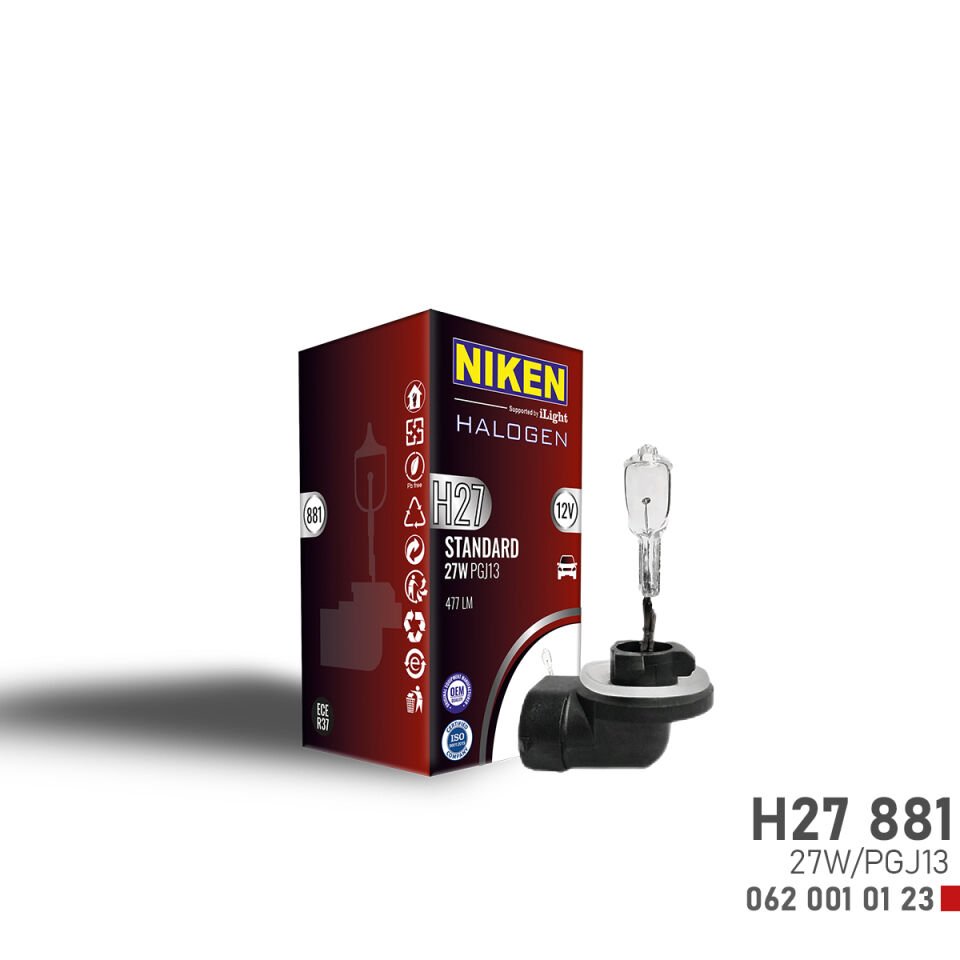 NIKEN H27W/2 (881) 27W HALOJEN AMPUL PGJ13 (12V)