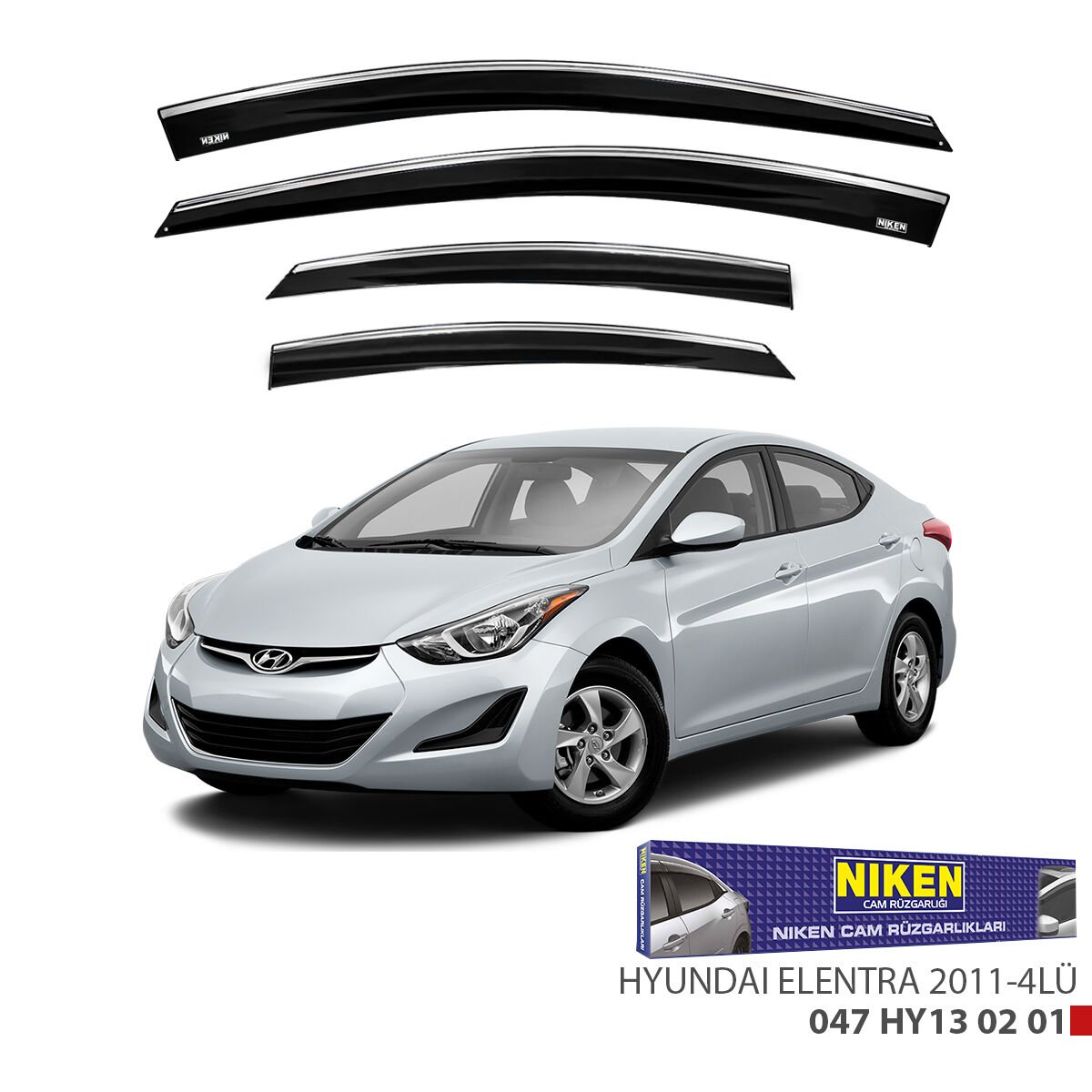 HYUNDAI ELENTRA 2011-2015 KROMLU CAM RÜZGARLIĞI 4L