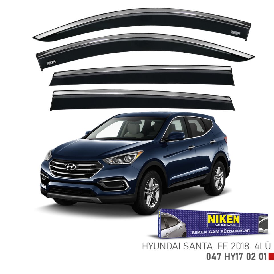 HYUNDAI SANTA FE 2018- KROMLU CAM RÜZGARLIĞI 4L